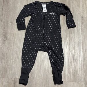 Wondercool Black Polka Dot Baby Onesie